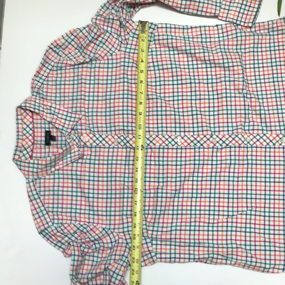 Talbots cotton window-check plaid shirt - Picture 6 of 7